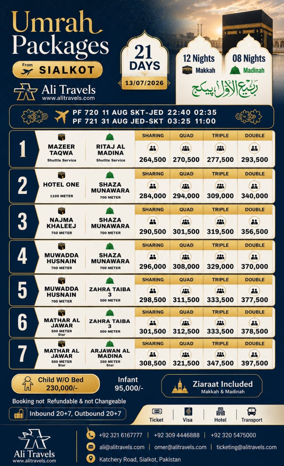 Umrah Group Economy - Ali Travels